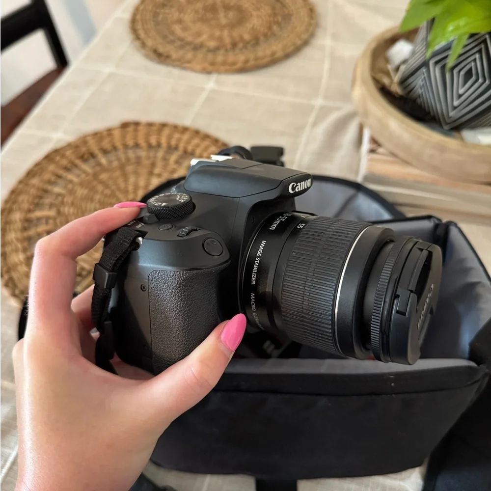 Canon Black Digital Camera with Zoom Lens (Not shown)
